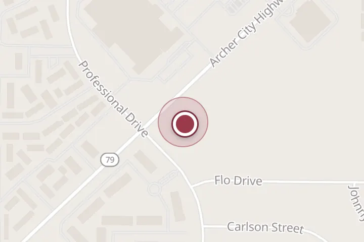 Street map around 1619 Archer City Hwy, Wichita Falls, with a pin at Texas Nite Life