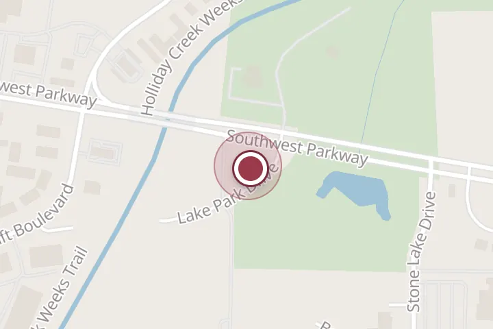 Street map around 1929 Southwest Pkwy, Wichita Falls, with a pin at Texas Tires #24- Wichita Falls