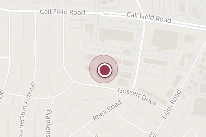 Street map around 4020 Rhea Rd Ste 6B, Wichita Falls, with a pin at The Beauty Lounge Hair & Makeup Salon