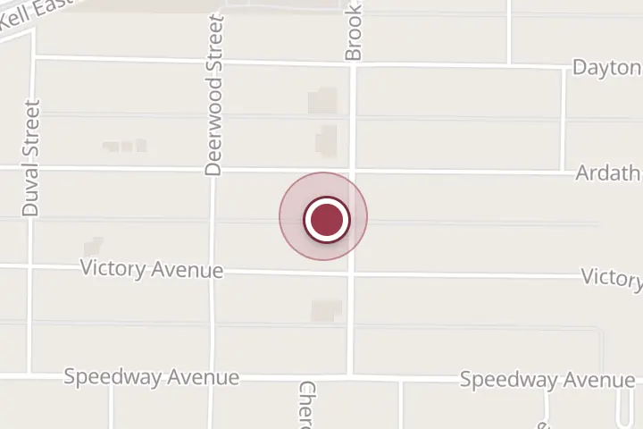 Street map around 2406 Brook Ave, Wichita Falls, with a pin at The Gallery Frame Shoppe + Goods