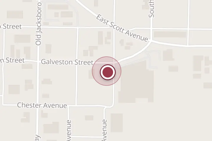 Street map around 413 Galveston St, Wichita Falls, with a pin at The Players Lounge