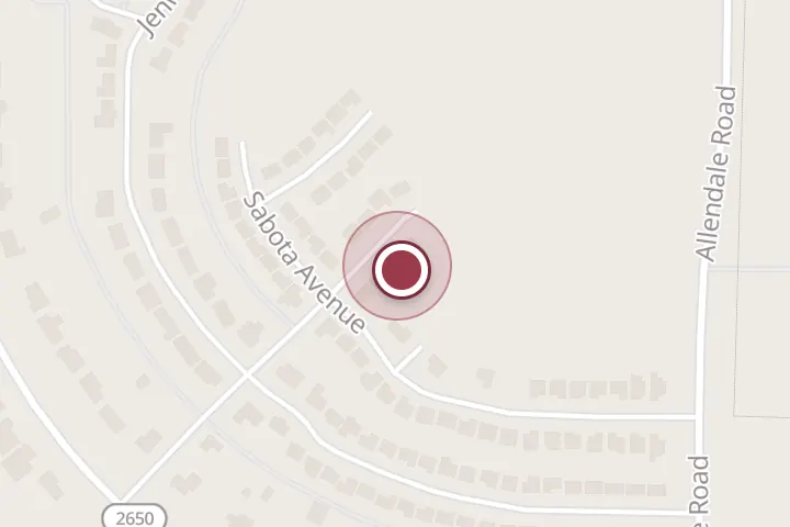 Street map around 6611 Rosedale St, Wichita Falls, with a pin at Todd Trims Lawns and Limbs