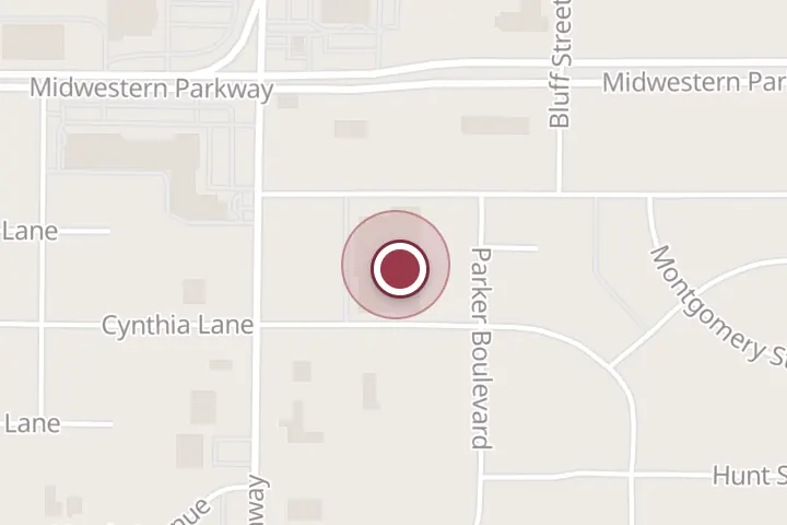 Street map around 3801 Old Jacksboro Hwy, Wichita Falls, with a pin at Total Rooms-Wichita Falls Area