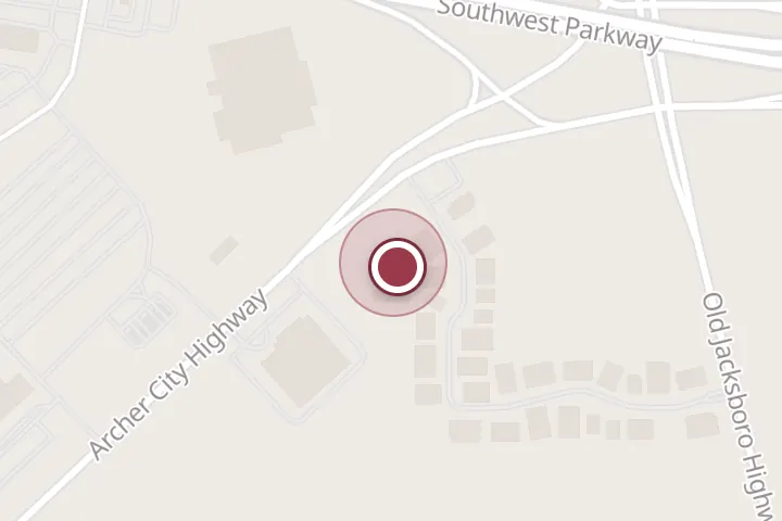Street map around 1515 Archer City Hwy, Wichita Falls, with a pin at Trinity Air Conditioning - Main Office