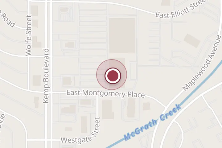 Street map around 4319 Kemp Blvd Suite B, Wichita Falls, with a pin at Tuesday Morning