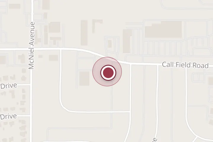 Street map around 4001 Call Field Rd, Wichita Falls, with a pin at Turner Country Properties