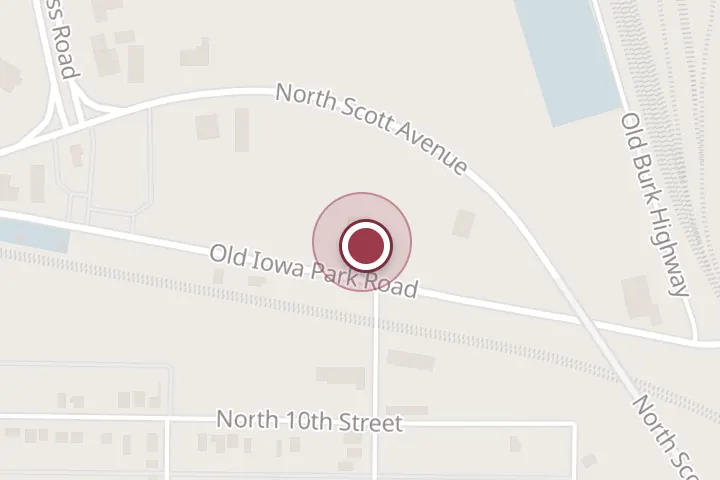 Street map around 1300 Old Iowa Park Rd, Wichita Falls, with a pin at U-Pack