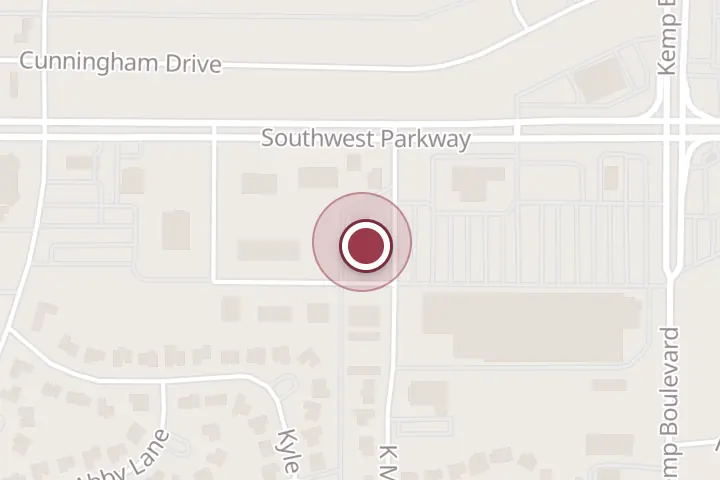 Street map around 4708 K Mart Dr Ste F, Wichita Falls, with a pin at Walk-IN-Salon and Barbershop