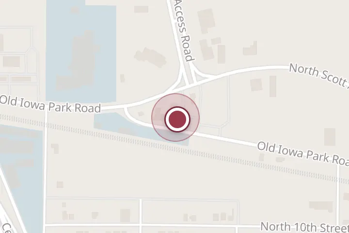Street map around 1415 Old Iowa Park Rd B, Wichita Falls, with a pin at Water Hole