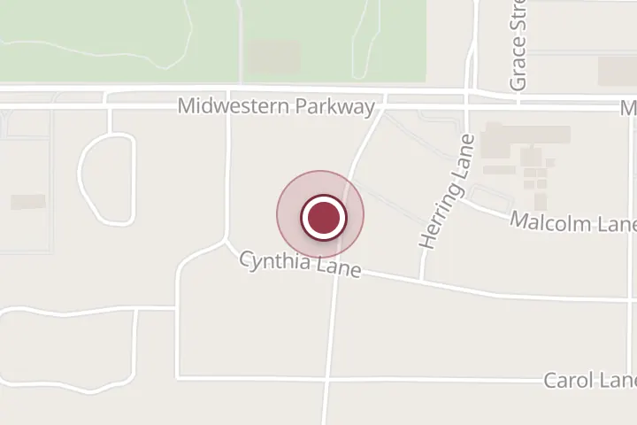Street map around 3708 Southmoor Ln, Wichita Falls, with a pin at Watts and Weeds