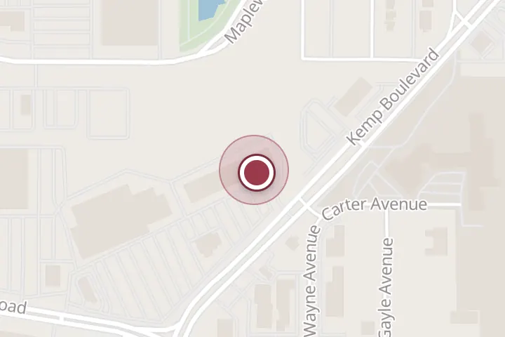 Street map around 3916 Kemp Blvd Ste L, Wichita Falls, with a pin at Waxing The City (Wichita Falls, TX)