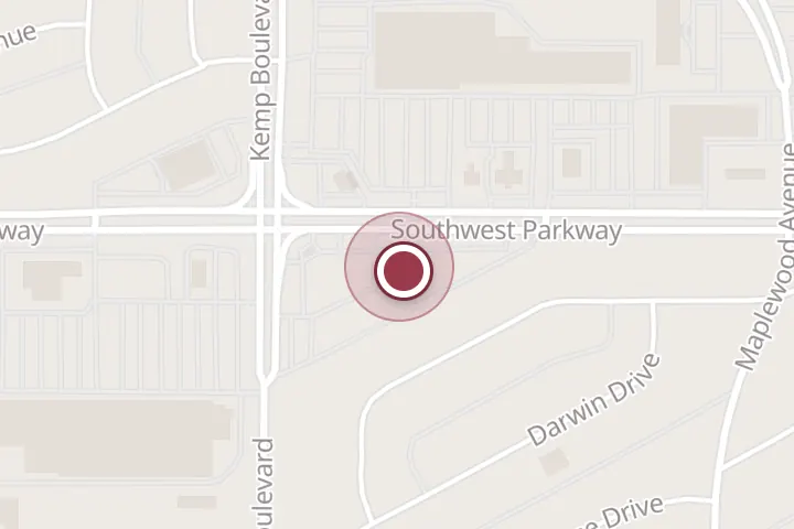 Street map around 2725 Southwest Pkwy, Wichita Falls, with a pin at Whataburger