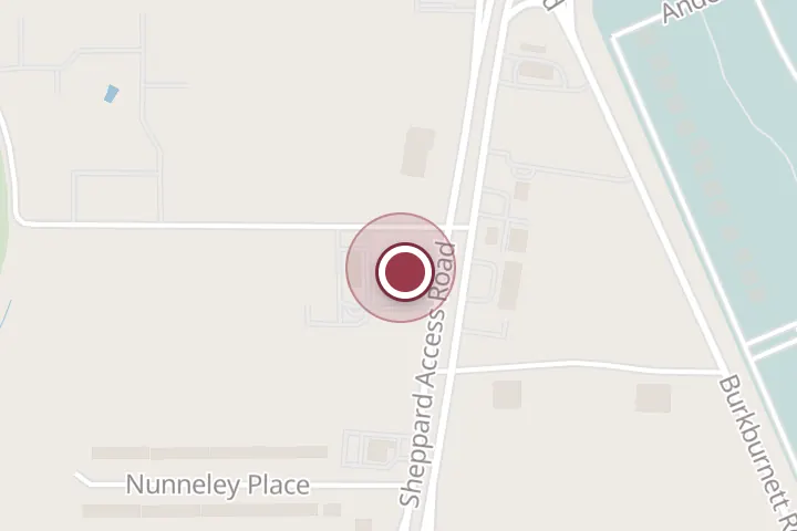 Street map around 3704 Sheppard Access Rd, Wichita Falls, with a pin at White Buffalo Coffee Bar