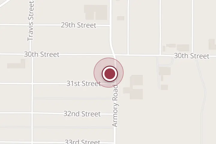 Street map around 1200 31st St, Wichita Falls, with a pin at Wichita Alignment & Brake