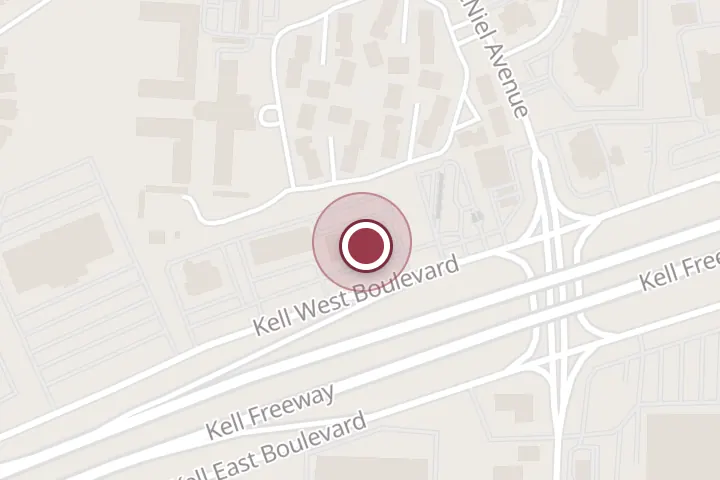 Street map around 4210 Kell W Blvd, Wichita Falls, with a pin at Wichita Falls Concrete