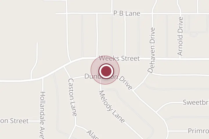 Street map around 4509 Dunbarton Dr, Wichita Falls, with a pin at Wichita Falls Roofing Co.