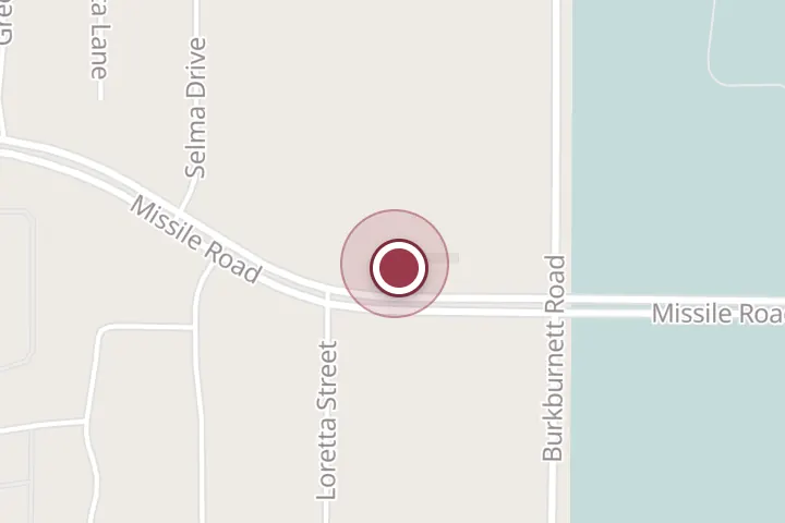 Street map around 1606 Missile Rd, Wichita Falls, with a pin at Wild Eyes CrossFit