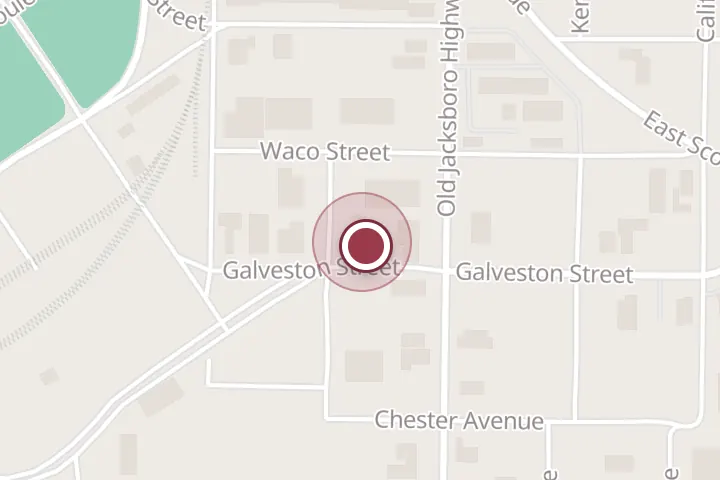 Street map around 200 Galveston St, Wichita Falls, with a pin at Willen Electric Co