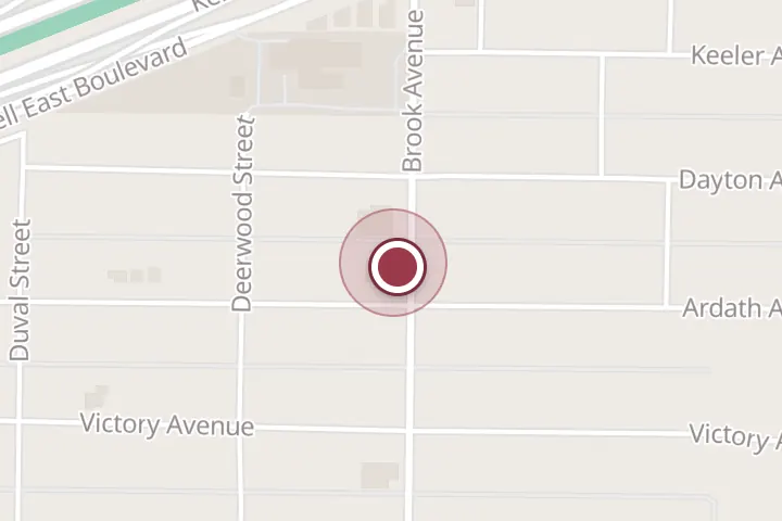 Street map around 2308 Brook Ave, Wichita Falls, with a pin at Window Works