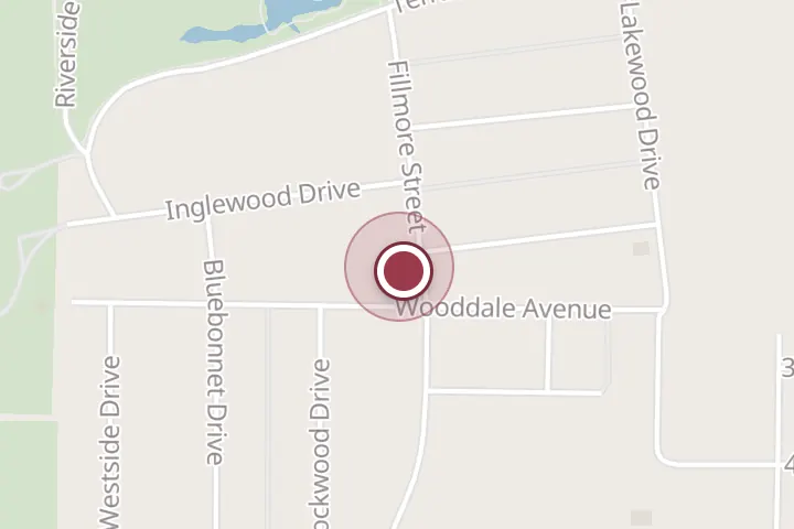 Street map around 206 Fillmore St, Wichita Falls, with a pin at Yevo Semaglutide & Weight Loss of Wichita Falls
